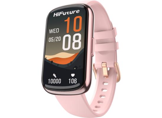 HiFuture EV02 Bluetooth Smart Calling Watch, 1.47 Inch IPS Display, 7 Days Daily Use, 100+ Sport Mode, Heart Rate Monitoring, IP68 Waterproof Smart Watch - Pink